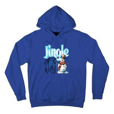 Funny Message Jingle Bells All Way Christmas Song Gift Tall Hoodie