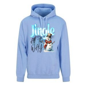 Funny Message Jingle Bells All Way Christmas Song Gift Unisex Surf Hoodie