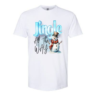 Funny Message Jingle Bells All Way Christmas Song Gift Softstyle CVC T-Shirt