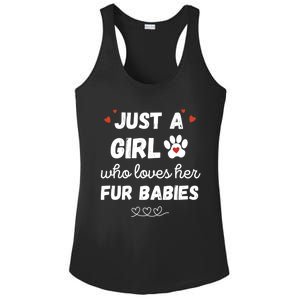 Fur Mom Just A Who Loves Her Fur Gift Ladies PosiCharge Competitor Racerback Tank