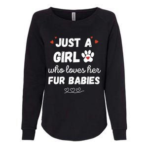 Fur Mom Just A Who Loves Her Fur Gift Womens California Wash Sweatshirt