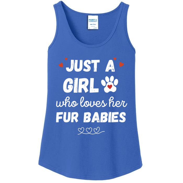 Fur Mom Just A Who Loves Her Fur Gift Ladies Essential Tank