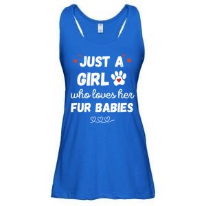 Fur Mom Just A Who Loves Her Fur Gift Ladies Essential Flowy Tank