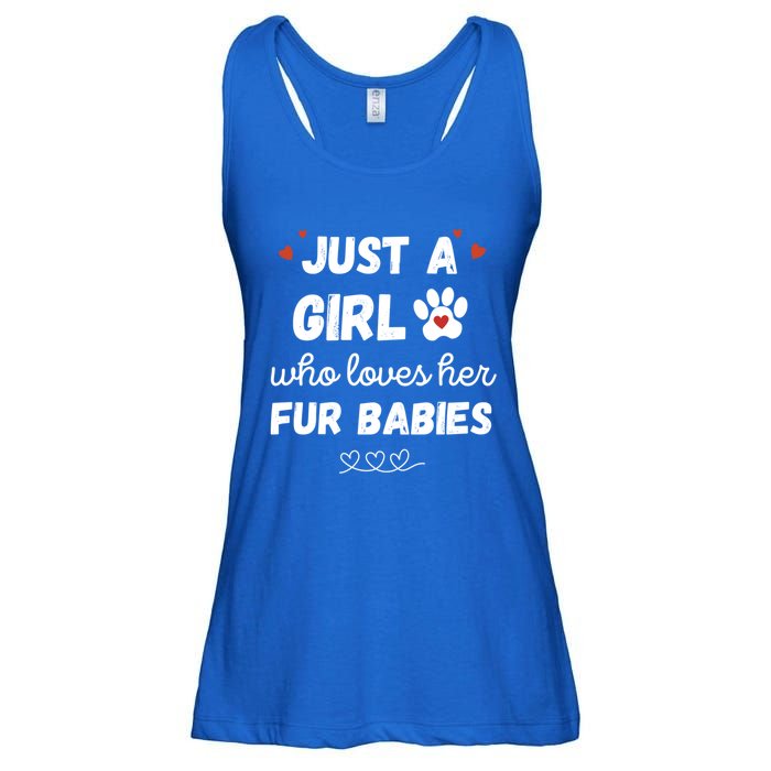 Fur Mom Just A Who Loves Her Fur Gift Ladies Essential Flowy Tank