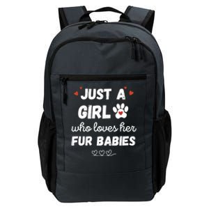 Fur Mom Just A Who Loves Her Fur Gift Daily Commute Backpack