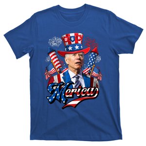 Funny Merica Joe Biden 4th Of July Firework US American Flag T-Shirt