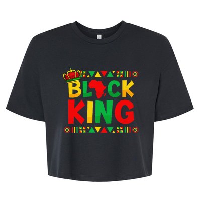 Family Matching Juneteenth Black King African History Bella+Canvas Jersey Crop Tee