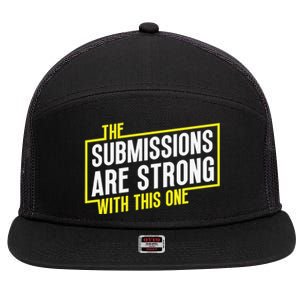 Funny MMA Jiu Jitsu Gift Submission Design BJJ 7 Panel Mesh Trucker Snapback Hat