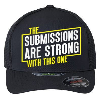 Funny MMA Jiu Jitsu Gift Submission Design BJJ Flexfit Unipanel Trucker Cap