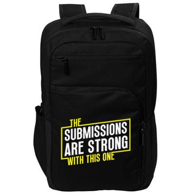 Funny MMA Jiu Jitsu Gift Submission Design BJJ Impact Tech Backpack