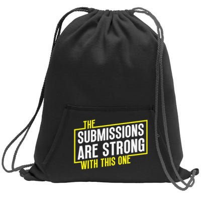 Funny MMA Jiu Jitsu Gift Submission Design BJJ Sweatshirt Cinch Pack Bag