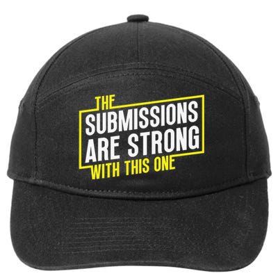 Funny MMA Jiu Jitsu Gift Submission Design BJJ 7-Panel Snapback Hat