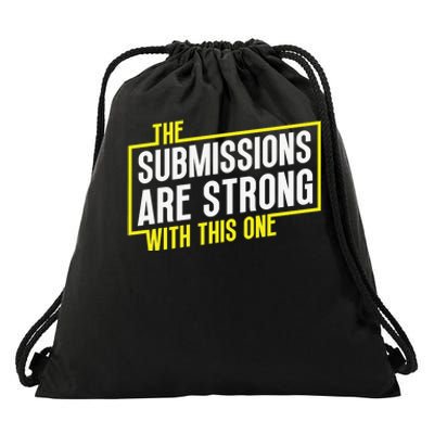 Funny MMA Jiu Jitsu Gift Submission Design BJJ Drawstring Bag