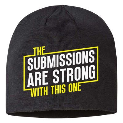 Funny MMA Jiu Jitsu Gift Submission Design BJJ Sustainable Beanie