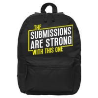 Funny MMA Jiu Jitsu Gift Submission Design BJJ 16 in Basic Backpack