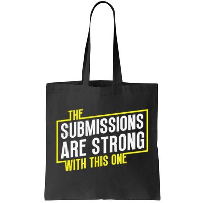 Funny MMA Jiu Jitsu Gift Submission Design BJJ Tote Bag