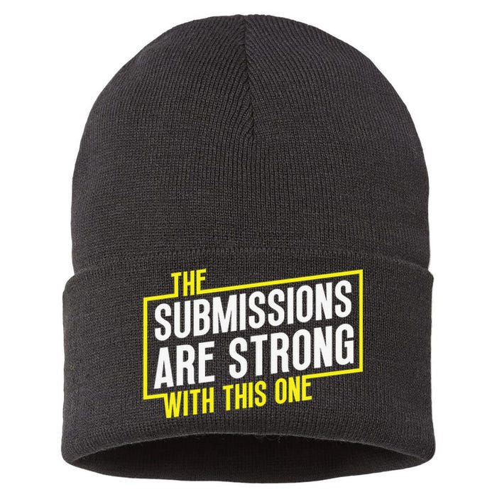 Funny MMA Jiu Jitsu Gift Submission Design BJJ Sustainable Knit Beanie