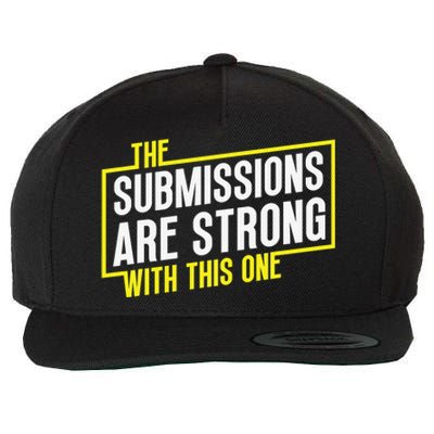 Funny MMA Jiu Jitsu Gift Submission Design BJJ Wool Snapback Cap