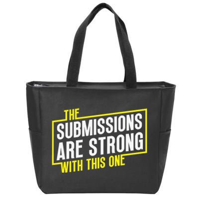 Funny MMA Jiu Jitsu Gift Submission Design BJJ Zip Tote Bag