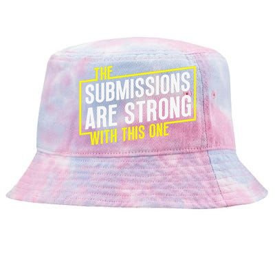 Funny MMA Jiu Jitsu Gift Submission Design BJJ Tie-Dyed Bucket Hat