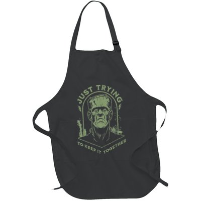 Frankenstein Monster Just Trying To Keep It Together Apron