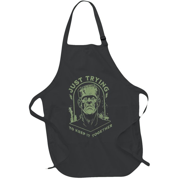 Frankenstein Monster Just Trying To Keep It Together Apron