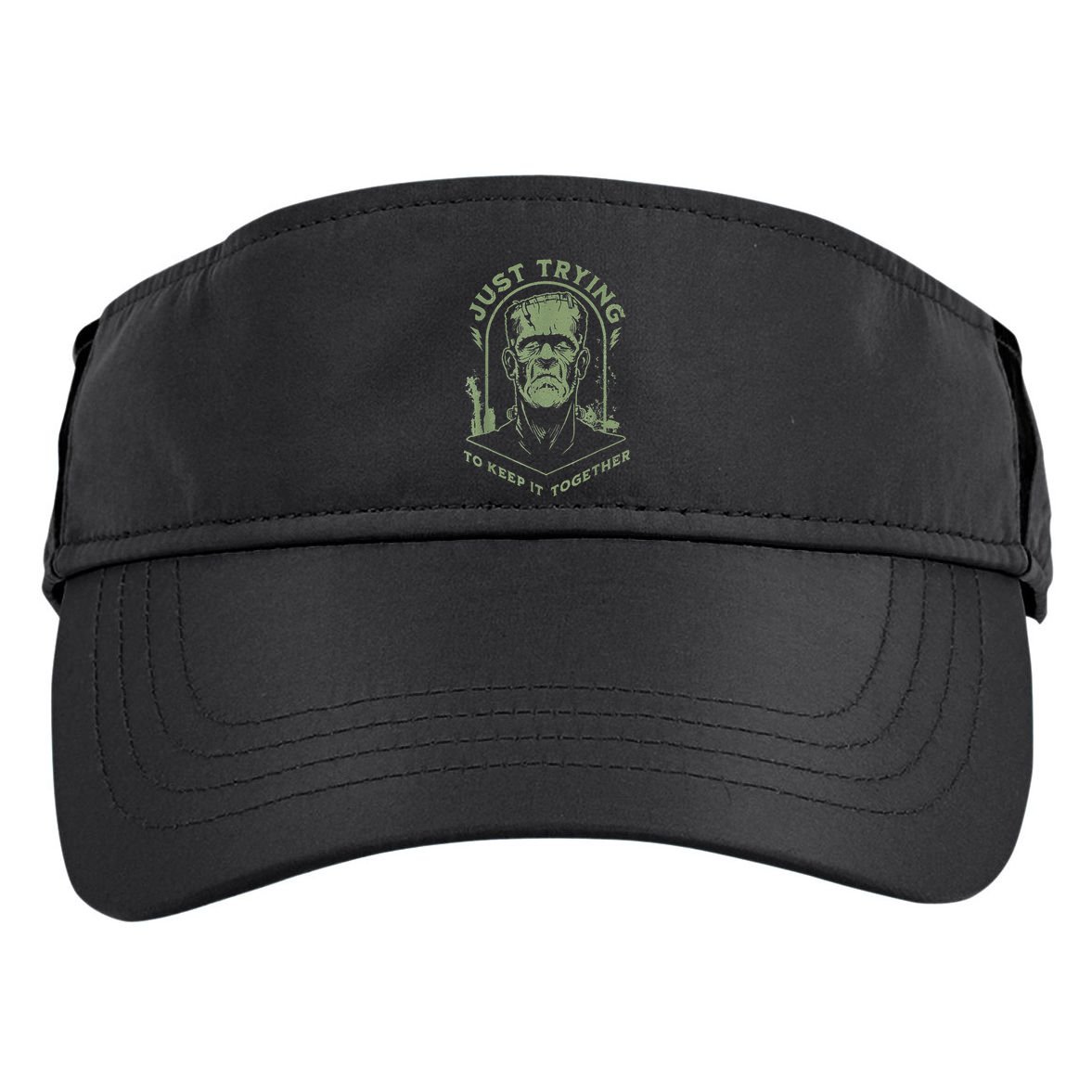 Frankenstein Monster Just Trying To Keep It Together Adult Drive Performance Visor