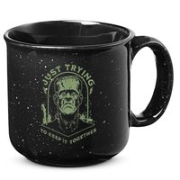 Frankenstein Monster Just Trying To Keep It Together 15oz Campfire Ceramic Mug