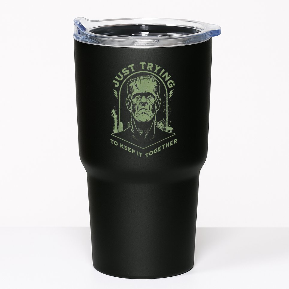 Frankenstein Monster Just Trying To Keep It Together Tumbler