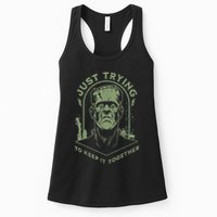 Frankenstein Monster Just Trying To Keep It Together Womens Tank Top