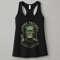 Frankenstein Monster Just Trying To Keep It Together Womens Tank Top