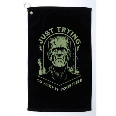 Frankenstein Monster Just Trying To Keep It Together Golf Towel