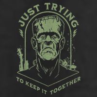 Frankenstein Monster Just Trying To Keep It Together Golf Towel