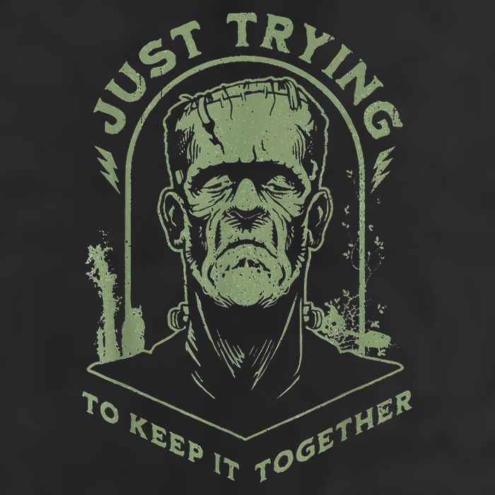 Frankenstein Monster Just Trying To Keep It Together Golf Towel