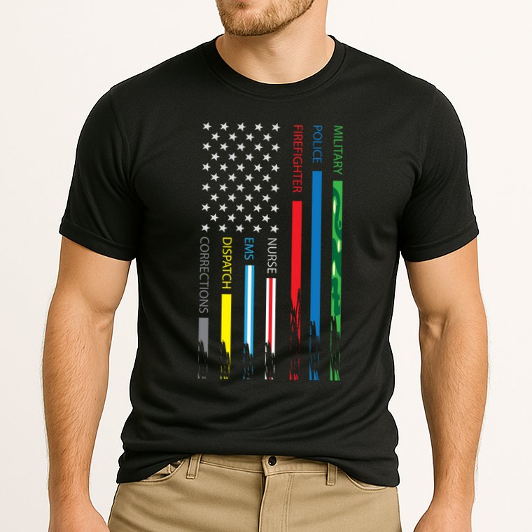 No One Fight Alone Usa Flag Cooling Performance Crew T-Shirt