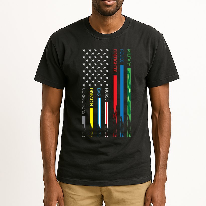 No One Fight Alone Usa Flag Tall T-Shirt