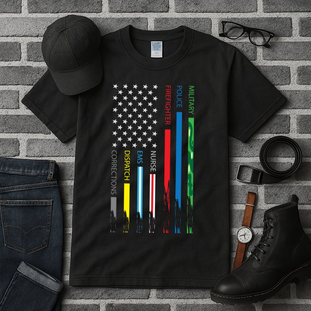 No One Fight Alone Usa Flag Tall T-Shirt