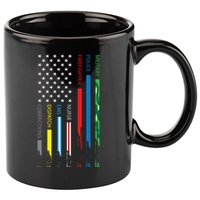 No One Fight Alone Usa Flag 11oz C Handle Ceramic Mug