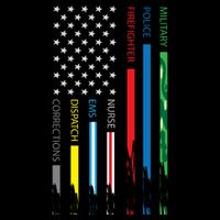 No One Fight Alone Usa Flag Poster