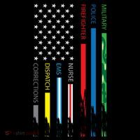 No One Fight Alone Usa Flag Premium T-Shirt