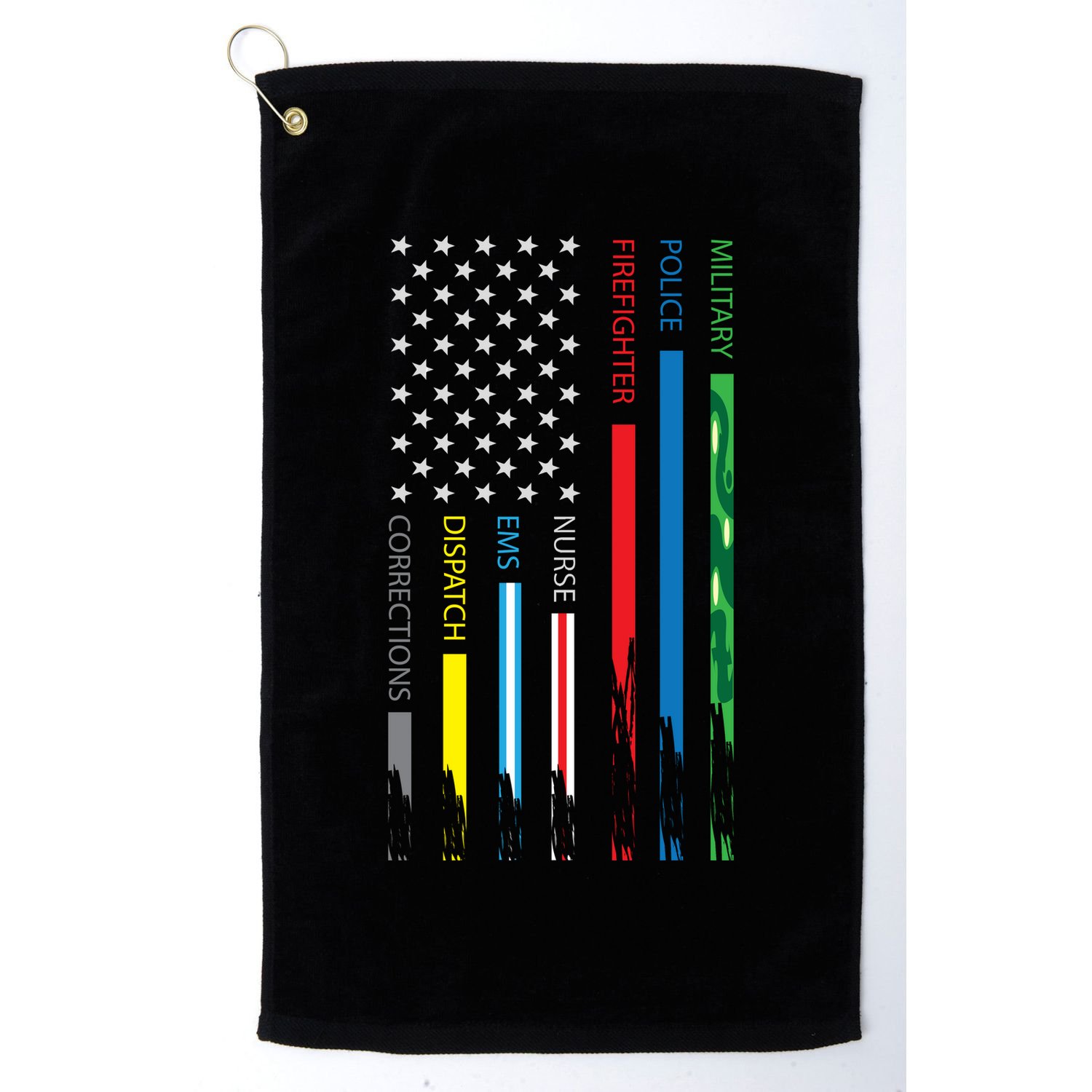 No One Fight Alone Usa Flag Golf Towel