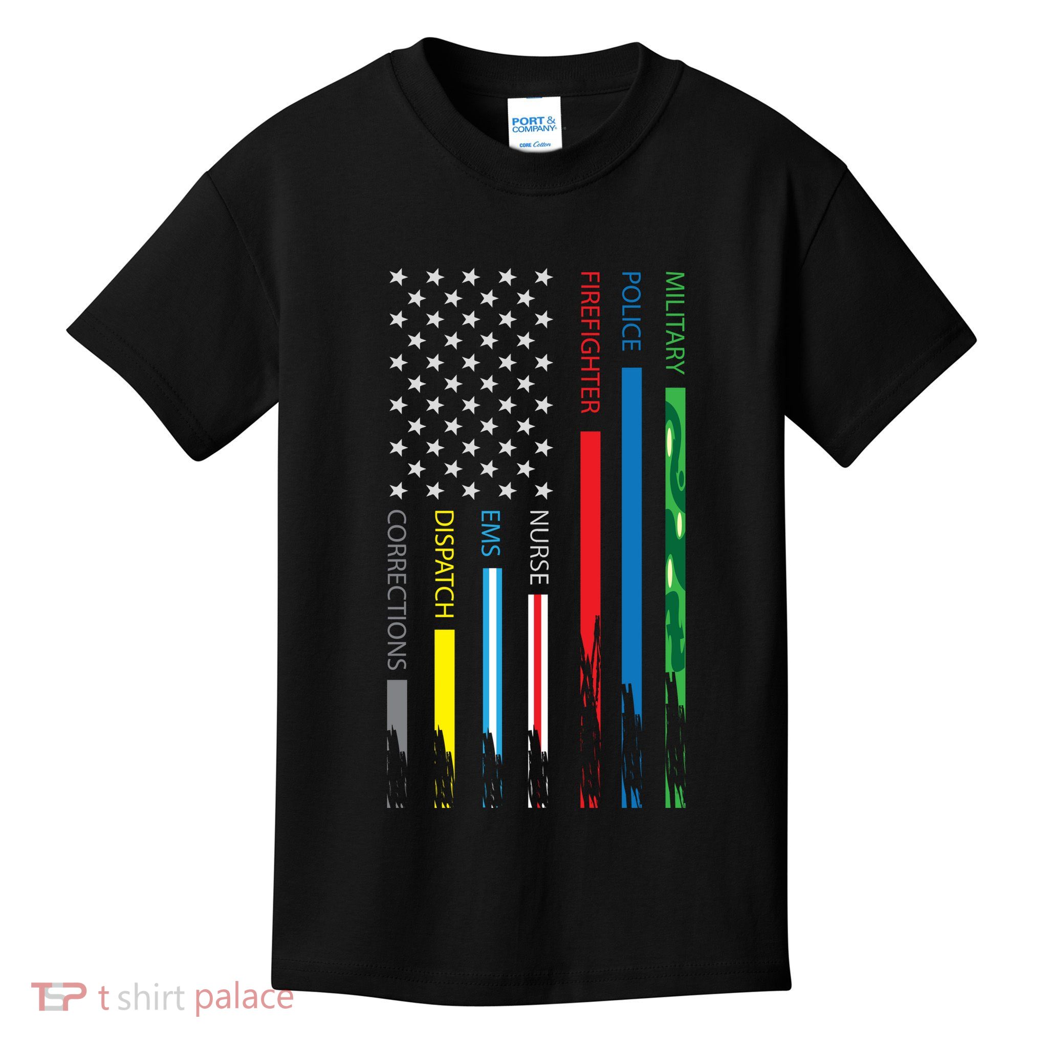 No One Fight Alone Usa Flag Kids T-Shirt
