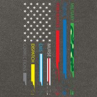 No One Fight Alone Usa Flag Cotton Canvas Backpack