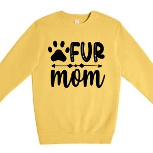 Fur Mom Kitty Cat Lover Premium Crewneck Sweatshirt