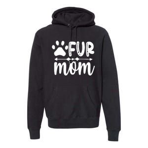 Fur Mom Kitty Cat Lover Premium Hoodie