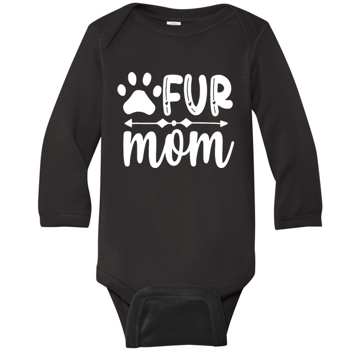 Fur Mom Kitty Cat Lover Baby Long Sleeve Bodysuit