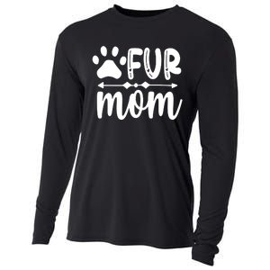 Fur Mom Kitty Cat Lover Cooling Performance Long Sleeve Crew