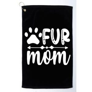 Fur Mom Kitty Cat Lover Platinum Collection Golf Towel