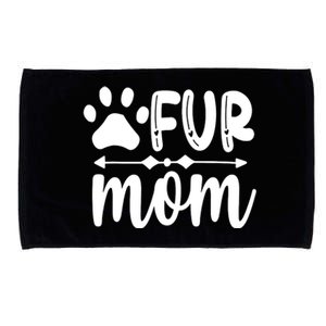 Fur Mom Kitty Cat Lover Microfiber Hand Towel