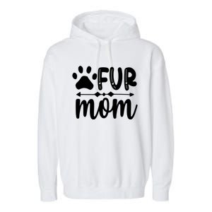 Fur Mom Kitty Cat Lover Garment-Dyed Fleece Hoodie